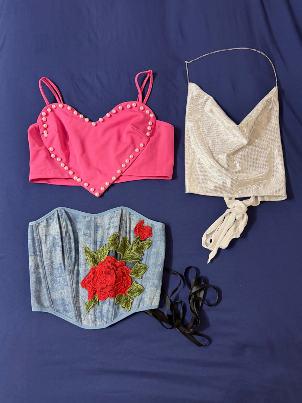THREE crop tops